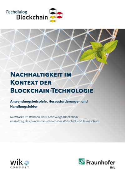 Cover der Publikation Nachhaltigkeit im Kontext der Blockchain-Technologie